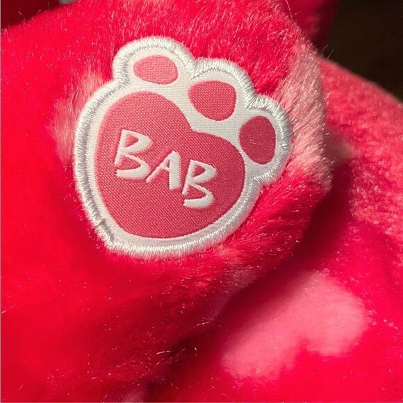 Build A Bear Teddy Bear Plush Hearts Red Pink 16” Stuffed Animal Valentines Day - Picture 6 of 11